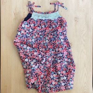 Blue and red beautiful dress. For your little one.